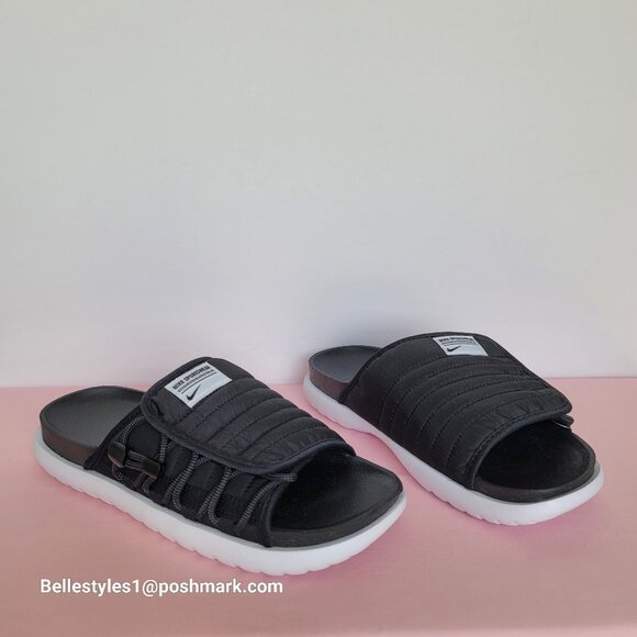 NIKE Asuna 2 Sporty Quilted Slide Sandals- Black/White color- Women’s Size: 9 ⭐ - Picture 6 of 16